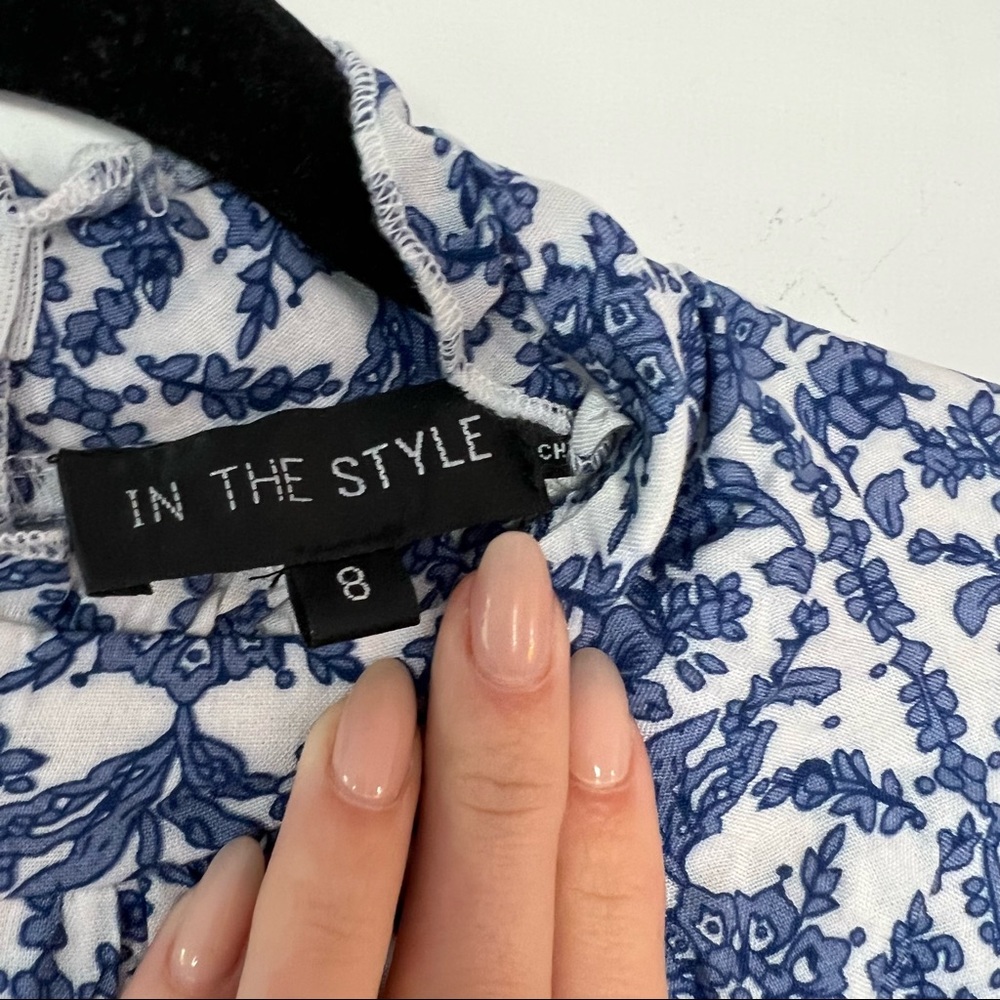 In The Style Long Sleeve Ruffle Mini Dress - Picture 3 of 8